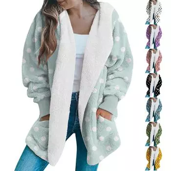 Модный женский длинный рукав вязаный и зимний кардиган свитер однотонное пальто L чёрный