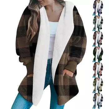 Модный женский длинный рукав вязаный и зимний кардиган свитер однотонное пальто L темно-зеленого