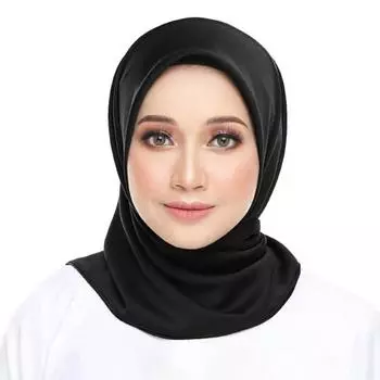 МОДНЫЙ женский головной платок, износостойкий, защита от солнца, гладкий на ощупь, практичный, квадратный, для вечеринки, косплея, для женщин чёрный