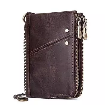 Модный женский кошелек из натуральной кожи на молнии, женский короткий кошелек с RFID-картой и держателем для удостоверений личности, карманы для монет, мини-кошелек хаки
