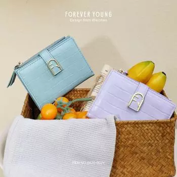 Модный женский кошелек из ПУ: Компактный кошелек для монет и многофункциональный держатель для карт коричневый