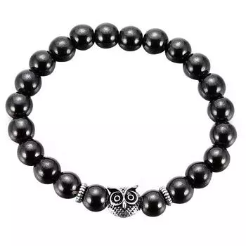 Модный женский магнитный гематитовый браслет с совой, аксессуар для браслета