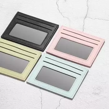 Модный женский мини-банк, держатель для кредитных карт, органайзер, кошелек, кошелек для монет, ультратонкий кожаный держатель для удостоверений личности, сумка для карт розовый