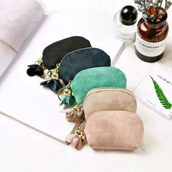 Модный женский мини-сумка для карточек из искусственной кожи зелёный