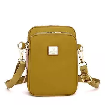 Модный женский одноплечевой рюкзак, трендовая сумка из нейлоновой ткани для шопинга, новая сумка кроссбоди для мобильного телефона, повседневная универсальная маленькая квадратная сумка 12*7*17CM