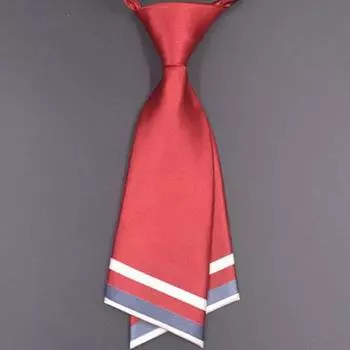 Модный женский однотонный галстук с пряжкой в стиле колледжа с цветочным воротником