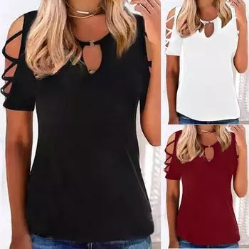 Модный женский повседневный модный элегантный топ с открытыми плечами и средней талией с цветочным принтом XXL