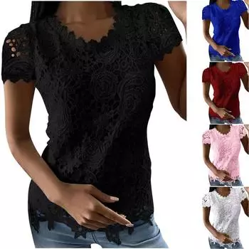 Модный женский повседневный топ с коротким рукавом с круглым вырезом и принтом весной и летом XXL белый