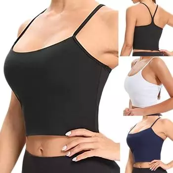 Модный женский повседневный жилет без рукавов, женские нагрудники, короткие майки L чёрный