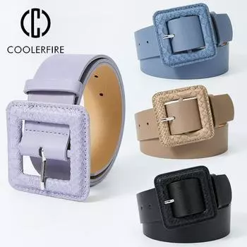 Модный женский ремень, повседневные классические роскошные дизайнерские ремни для женщин, джинсовое платье, пояс для девочек, пояс из искусственной кожи, одноцветный ремень LD2314 105CM белый