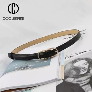 Модный женский ремень, тонкий, узкий, повседневный, роскошный дизайнерский бренд, женское платье, джинсы, пряжка, ремни для женщин, однотонный пояс LD2309 103CM белый