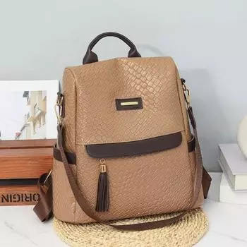 Модный женский рюкзак для путешествий на природу, сумка для отдыха чёрный