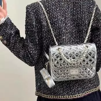 Модный женский рюкзак из высококачественной кожи, сумки через плечо, женские звездные украшения, маленькие школьные сумки, высококачественные цепные ромбические сумки