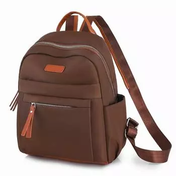 Модный женский рюкзак, роскошная школьная сумка с несколькими карманами, нейлоновый водонепроницаемый маленький дорожный рюкзак чёрный