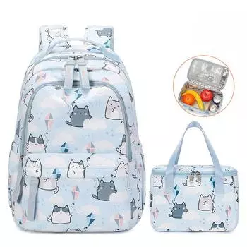 Модный женский рюкзак, водонепроницаемый, нейлоновый, с мягкой ручкой, с несколькими карманами, на молнии, для путешествий, школьные сумки, рюкзак для ноутбука