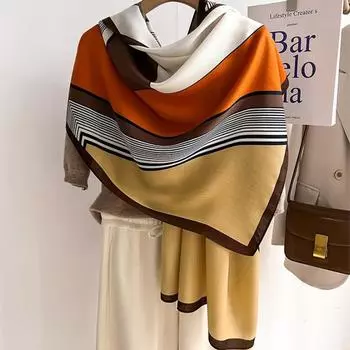 Модный женский шарф с цветами, тонкий, дышащий, мягкий, уютный, весенне-летний, ветрозащитный, солнцезащитный, дорожный шарф для женщин One Size