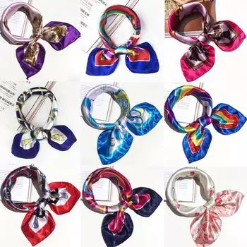 Модный женский шарф, шарфы, женский платок с принтом, шейный шарф One size