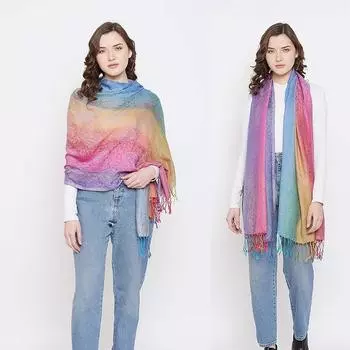 Модный женский шелковый шарф, роскошная атласная шаль, накидки 200*70cm чёрный