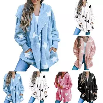 Модный женский вязаный осенний и зимний кардиган с длинным рукавом, однотонное пальто L