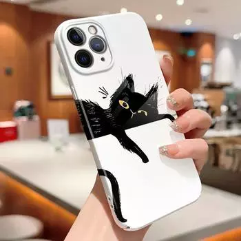 Модный жесткий чехол для телефона iPhone 14 13 Mini 12 Pro Max 7 8 SE XR Samsung Galaxy S23 S22 A53 A04S M11 ультратонкий противоударный чехол Coque iPhone 11 Pro Max