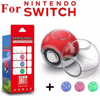 Модный жесткий пластиковый защитный чехол для Nintend Switch Pokeball Plus прозрачный