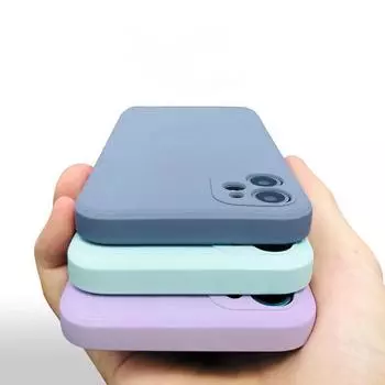 Модный жидкий силиконовый чехол с прямыми краями для iPhone 15 14 13 12 11 Pro mini Case XR X XS MAX 7 8 Plus SE 2020 iPhone 15 Pro Max чёрный