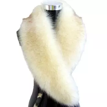 Модный зимний толстый теплый пушистый искусственный меховой шарф кожаный воротник женская шаль