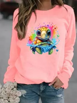 Модный зимний женский свитер с круглым вырезом и длинными рукавами с различными модными узорами S