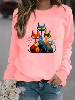 Модный зимний женский свитер с круглым вырезом и длинными рукавами с различными модными узорами S