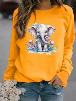 Модный зимний женский свитер с круглым вырезом и длинными рукавами с различными популярными узорами S