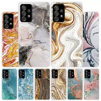 Модный золотой розовый геометрический мраморный чехол для телефона Samsung Galaxy A51 A71 A50 A70 A40 A30 A20E A10 A41 A31 A21S A11 A01 A6 Samsung A51 4G