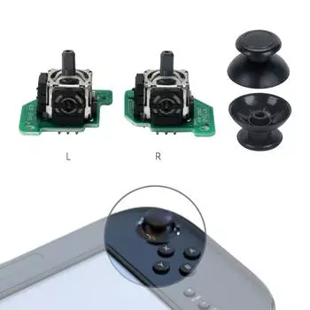 Модуль джойстика для левого и правого большого пальца для замены аналогового модуля контроллера с печатной платой и отверткой 1