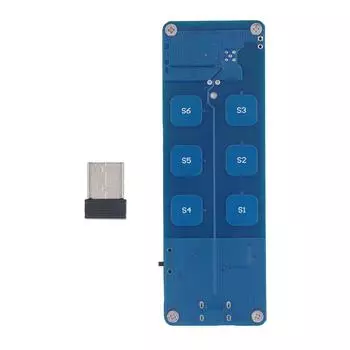 Модуль Fly Mouse 6 клавиш PCB Точное подключение 2.4G Удаленная клавиатура мышь