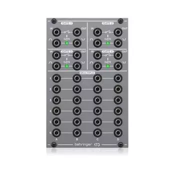 Модульный аналоговый синтезатор Behringer Eurorack-модуль, совместимый с Eurorack-модуль, аналоговый четырехканальный модуль SYSTEM100 Series 173 QUAD GRAY Gate/Multiple