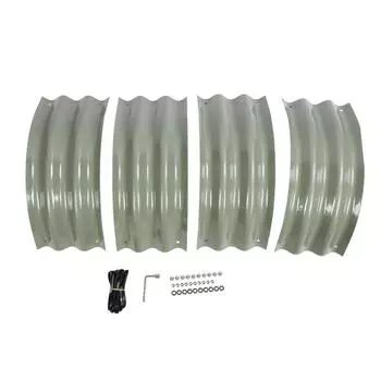 Модульный металлический приподнятый садовый комплект для фруктов, овощей, цветов, ящик для рассады для дома, школы, улицы светло-зеленый