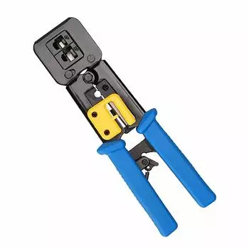 Модульный обжимной инструмент EZ RJ45, тип проникновения, Cat5, Cat5e, Cat6, обжимной инструмент, инструмент для обжима разъемов храпового типа, инструмент для самостоятельного изготовления кабеля LAN