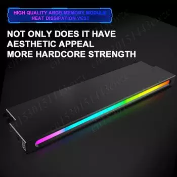 Модуль памяти Кулер 5V 3PIN ARGB AURA Sync RAM Радиатор DDR3 DDR4 DDR5 Радиатор Кулер для настольного компьютера ПК Память серебряный