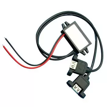 Модуль понижающего DC-DC преобразователя 12 В в 5 В Адаптер питания Регулятор пониженного напряжения Двойной USB-выход