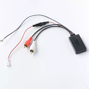 Модуль приемника BT AUX 2 RCA в адаптере, музыкальный автомобильный аудиоразъем вход для CD-плееров