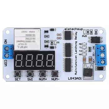 Модуль реле переключателя 12 В электромагнитный замок с задержкой импульса электронный компонент LR43A01