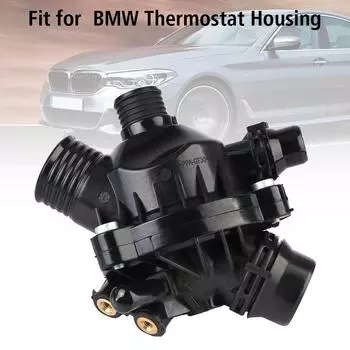 Модуль управления теплом для BMW 128i 135i 328i 330i 335i 335xi 525i 528i 535i 530i Z4 Корпус термостата Узел термостата охлаждающей жидкости двигателя Автомобильный аксессуар Black