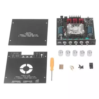 Модуль усилителя мощности звука с регулировкой высоких и низких частот, плата усилителя мощности Bluetooth для магазина