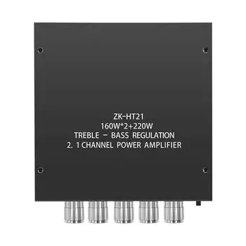 Модуль усилителя мощности звука ZK-HT21 с входом AUX/USB TDA7498E, совместимый с Bluetooth