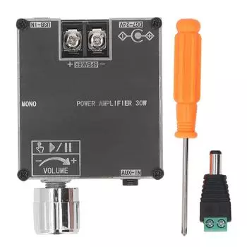 Модуль усилителя звука 30 Вт, одноканальный цифровой стереоусилитель высокой мощности, поддержка платы AUX BT