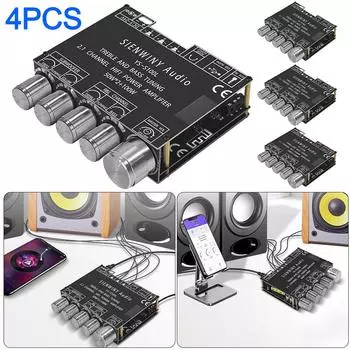 Модуль усилителя звука AU 2.1 3-канальный 50WX2 100W CS8673E Bluetooth-совместимый