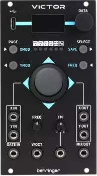 Модуль векторного осциллятора Behringer, совместимый с Eurorack, джойстик-морфинг, USB-порт для обновлений VICTOR Type-C чёрный