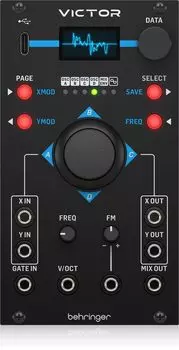 Модуль векторного осциллятора Behringer, совместимый с Eurorack, джойстик-морфинг, USB-порт для обновлений VICTOR Type-C чёрный