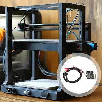 Модуль Yousheng с кабелем Детали принтера Универсальная простая в использовании плата PD Детали принтера с несколькими нитями Плата Комплект для управления кабелями 3D-принтера чёрный