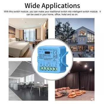 Модуль занавеса Tuya ZigBee, домашний интеллектуальный прибор, модуль занавеса, приложение для мобильного телефона, удаленное управление Wifi разноцветный