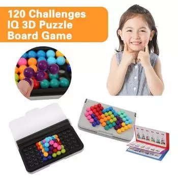 Модули настольной игры-головоломки Режим 2D/3D 12 игровых альбомов Изысканная тема Улучшение тонких движений Гибкость рук разноцветный